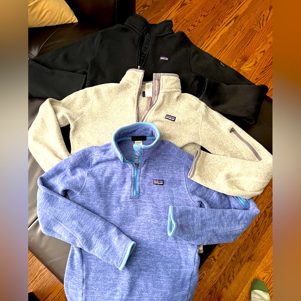 Set of 3 Patagonia better sweater. Womens medium